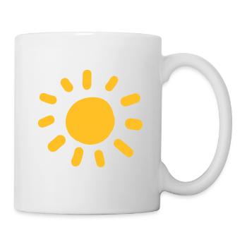 Soleil dessin motif - Mug blanc - blanc - Droite