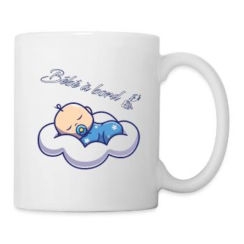 bébé à bord - Mug blanc - blanc - Droite