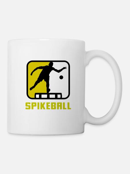Roundnet Spike Ball Spikeball Fun - Tasse - Weiß