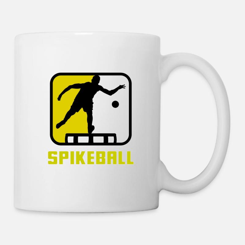 Roundnet Spike Ball Spikeball Fun - Tasse - Weiß
