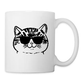 Cool Chat Chat Chat ChatOn Animal Amoureux des Chats - Mug blanc - blanc - Droite