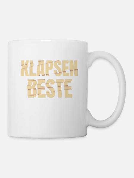 Klapsenbeste Klapse Psychiatrie Sprüche Geschenk - Tasse - Weiß