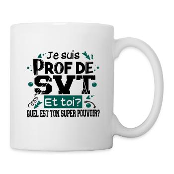 Prof Professeur SVT Sciences Vie Terre Métier - Mug blanc - blanc - Droite