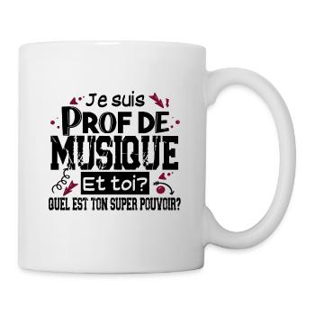 Prof Professeur Musique Métier Collège Lycée - Mug blanc - blanc - Droite