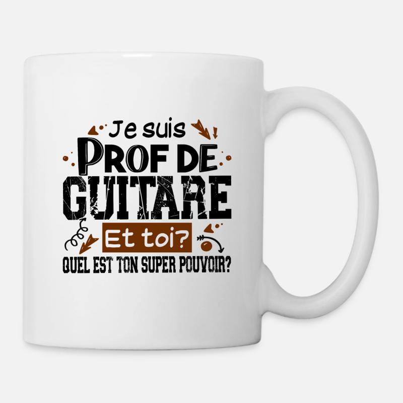 Prof Professeur Guitare Métier Guitariste - Mug blanc - blanc