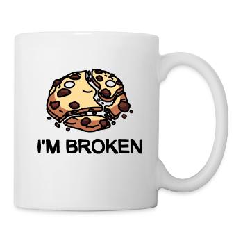 I'm Broken Cookie - Mug - white - Right