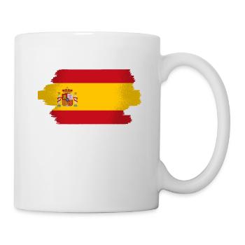 Spain Flag Vintage Spanish Flag Used Look - Mug - white - Right