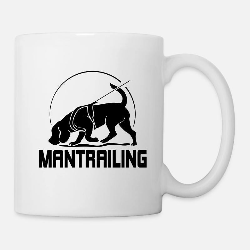 MANTRAILING Hundesport Suchhunde Hunde Hund - Tasse - Weiß