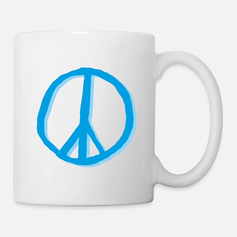 Signe de paix Signe de paix Signe de paix - Mug blanc - blanc