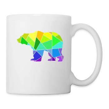Bear Colorful Geometric Figures - Mug - white - Right