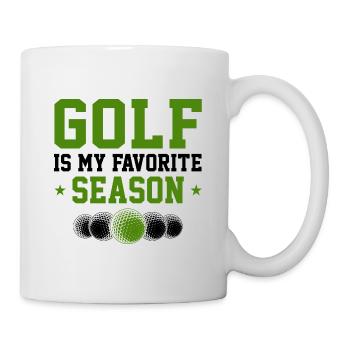Golf Is My Favorite Season Golf Player Golfing Gol - Tasse - Weiß - Rechts