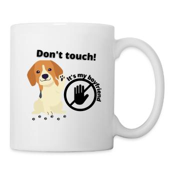 Boyfriend T-Shirt - Tasse - Weiß - Rechts