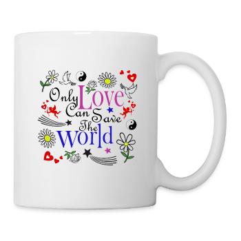 Only Love color 70 - Mug blanc - blanc - Droite