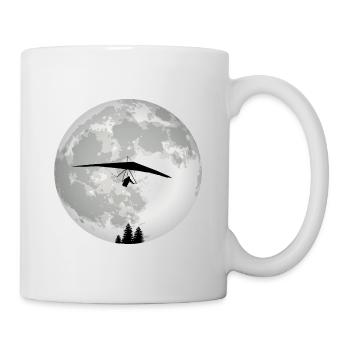 Retro Graphic Paragliding Paraglider Parachute Sky - Tasse - Weiß - Rechts