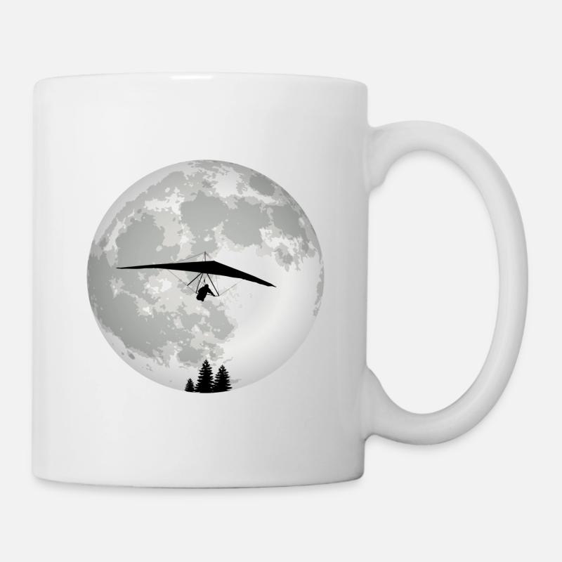 Retro Graphic Paragliding Paraglider Parachute Sky - Tasse - Weiß
