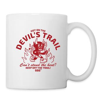 Devil in vintage style - Mug - white - Right