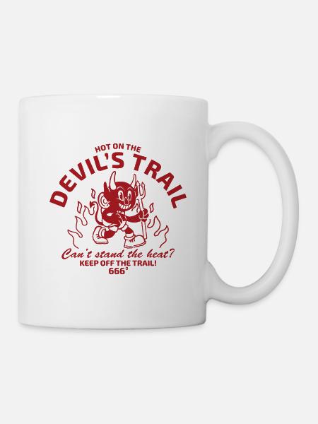 Diable dans le style vintage - Mug blanc - blanc