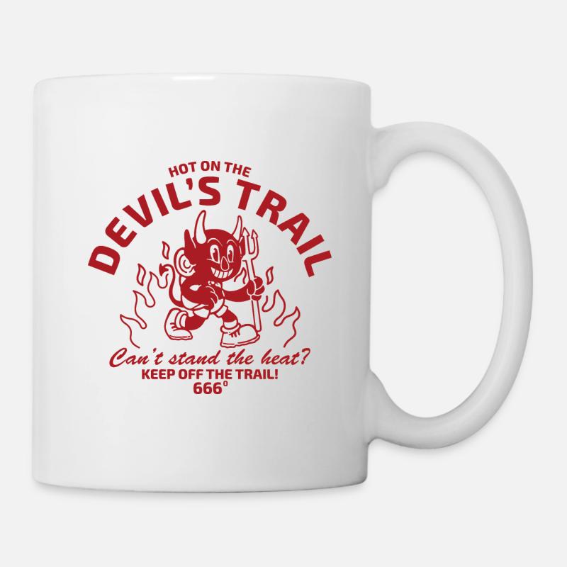 Diable dans le style vintage - Mug blanc - blanc