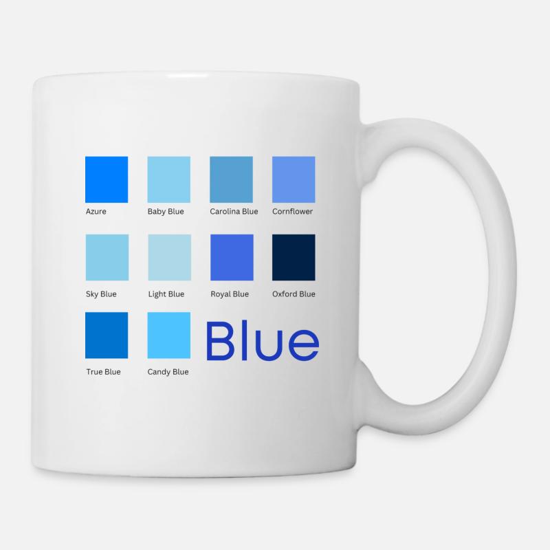 Blau / Blue - Tasse - Weiß