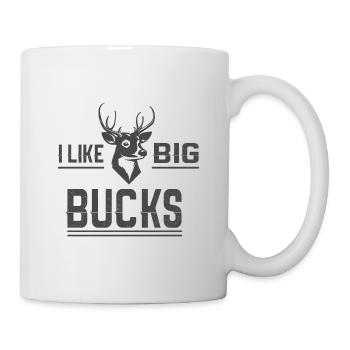 Jagen Jagdspruch & Jäger Geschenkidee - Tasse - Weiß - Rechts