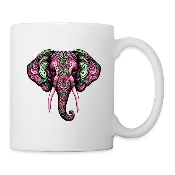 éléphant - Mug blanc - blanc - Droite