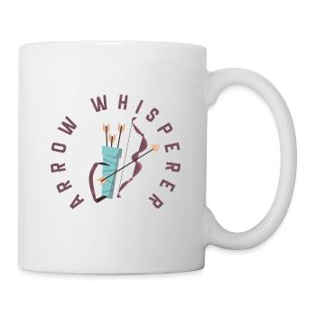 Lustiger Bogensport Spruch Bogenschießen - Tasse - Weiß - Rechts