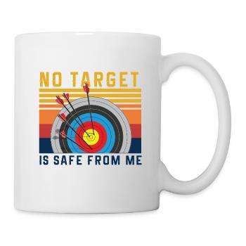 Lustiger Bogensport Spruch Bogenschießen - Tasse - Weiß - Rechts