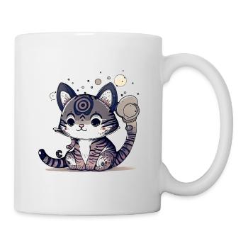 Super cute cat design. - Mug - white - Right