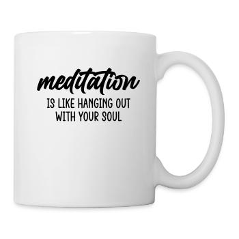 Cooler Yoga Spruch Geschenk Yogi - Tasse - Weiß - Rechts