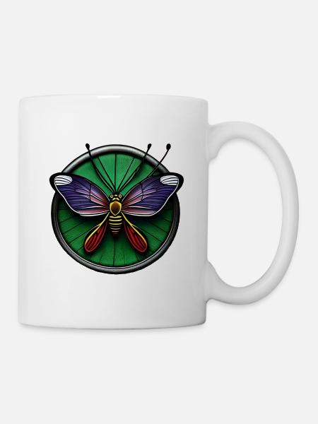 Mouche multicolor - Mug blanc - blanc