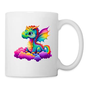 Süßer kleiner Drache - Tasse - Weiß - Rechts