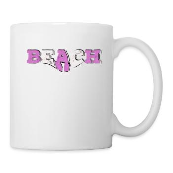 Beach pink 1 - Tasse - Weiß - Rechts