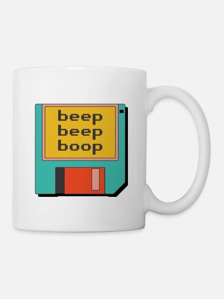 Diskette (Retro) - Tasse - Weiß