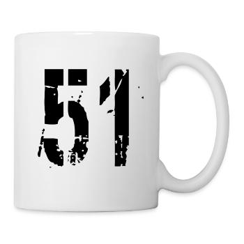 Nombre 51 - Mug blanc - blanc - Droite
