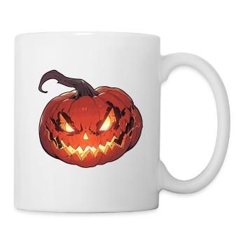 Eerie Glowing Jack-o'-Lantern. - Mug - white - Right