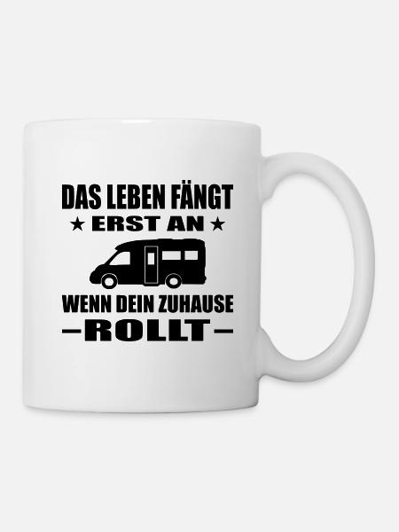 Camping - Tasse - Weiß