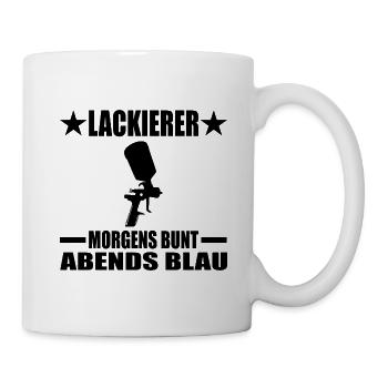 Lackierer - Tasse - Weiß - Rechts