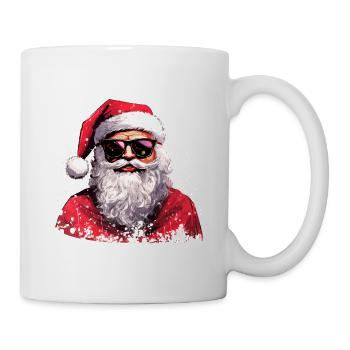 Cool Santa Claus with Sunglasses Gift - Mug - white - Right