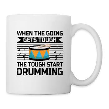 Drum Corps Marching Band Drum Corp Music Percussio - Mug - white - Right