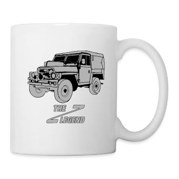 LR Lightweight 4x4 Offroad Geländewagen Auto - Tasse - Weiß - Rechts