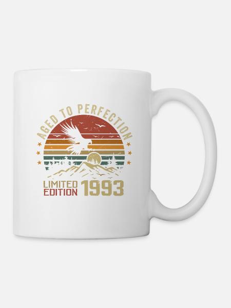 Jahrgang 1993 Limitierte Auflage 1993 Retro 1993 - Tasse - Weiß