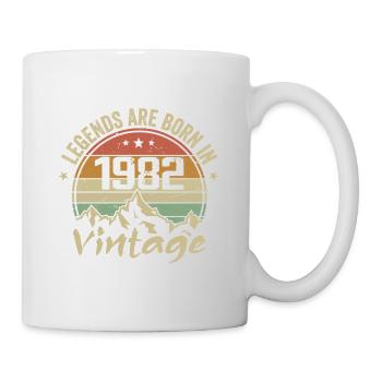 Cadeau Anniversaire 1982 Vintage 1982 Retro 1982 - Mug blanc - blanc - Droite