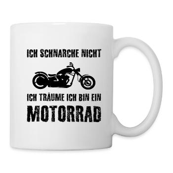 Motorrad - Tasse - Weiß - Rechts