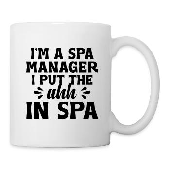 SPA-Manager Job Wellness Lustiges SPA-Management Sayi - Tasse - Weiß - Rechts