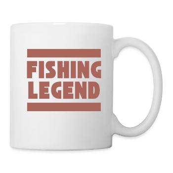 fishing legend fisherman fishing - Tasse - Weiß - Rechts
