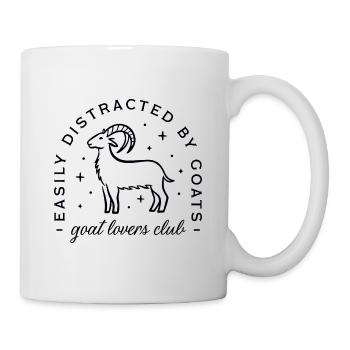 Ziegen-Nutztiere - Tasse - Weiß - Rechts
