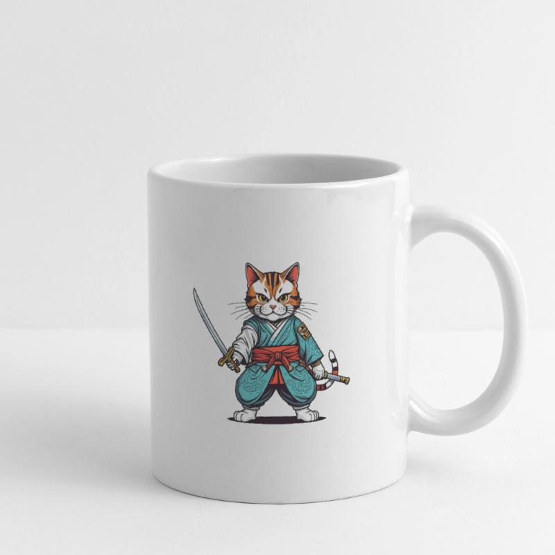 Samurai-Katze Tasse