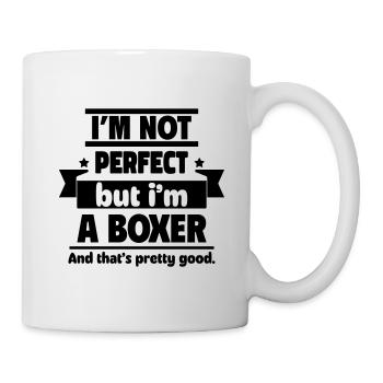 Not perfect, but boxers: enough - Mug - white - Right