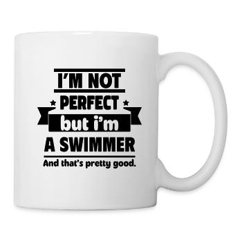 Not perfect, but swimmer: enough - Mug - white - Right