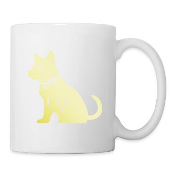 Shiba Inu Hund Silhouette - Tasse - Weiß - Rechts